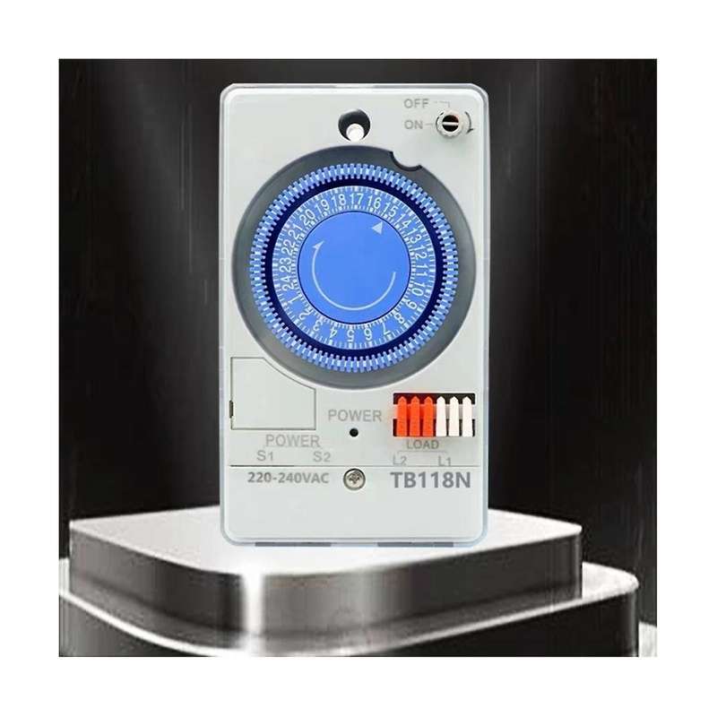 100-240vac 50-60hz Tb118n Din Rail Mechanical Timer Switch Waterproof with Transparent Plastic Prot