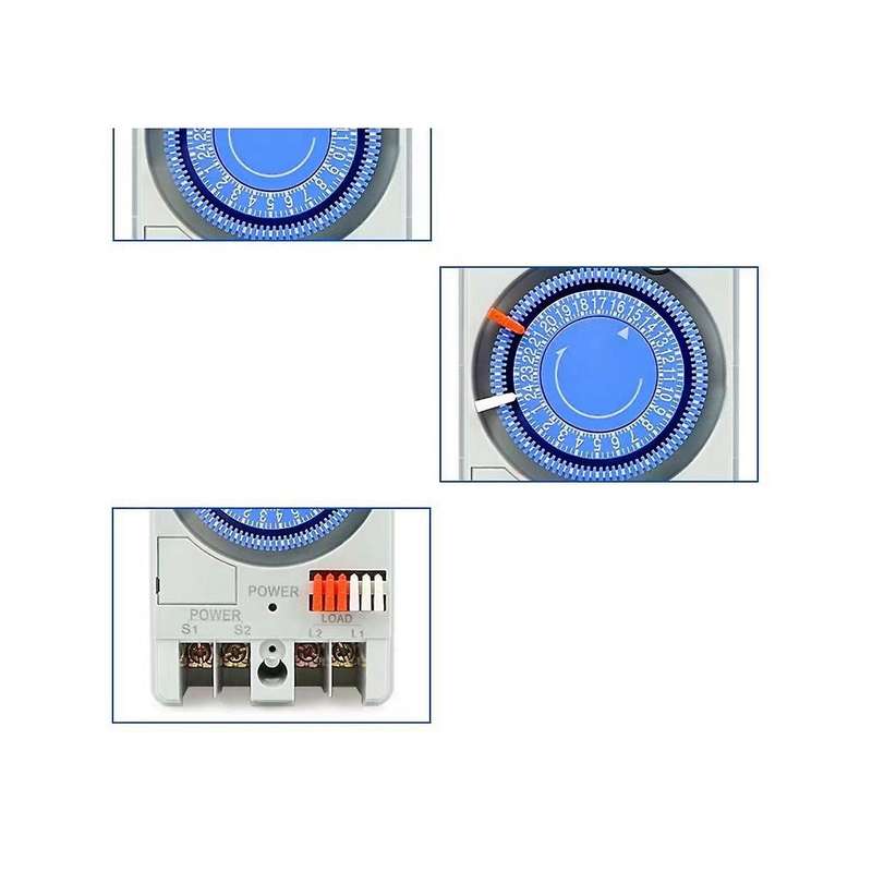 100-240vac 50-60hz Tb118n Din Rail Mechanical Timer Switch Waterproof with Transparent Plastic Prot