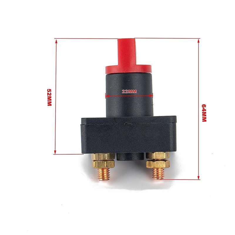 100A 12V-24V Battery Isolator Master Disconnect Power Cut Off Kill Switch for Car RV Boat Yacht