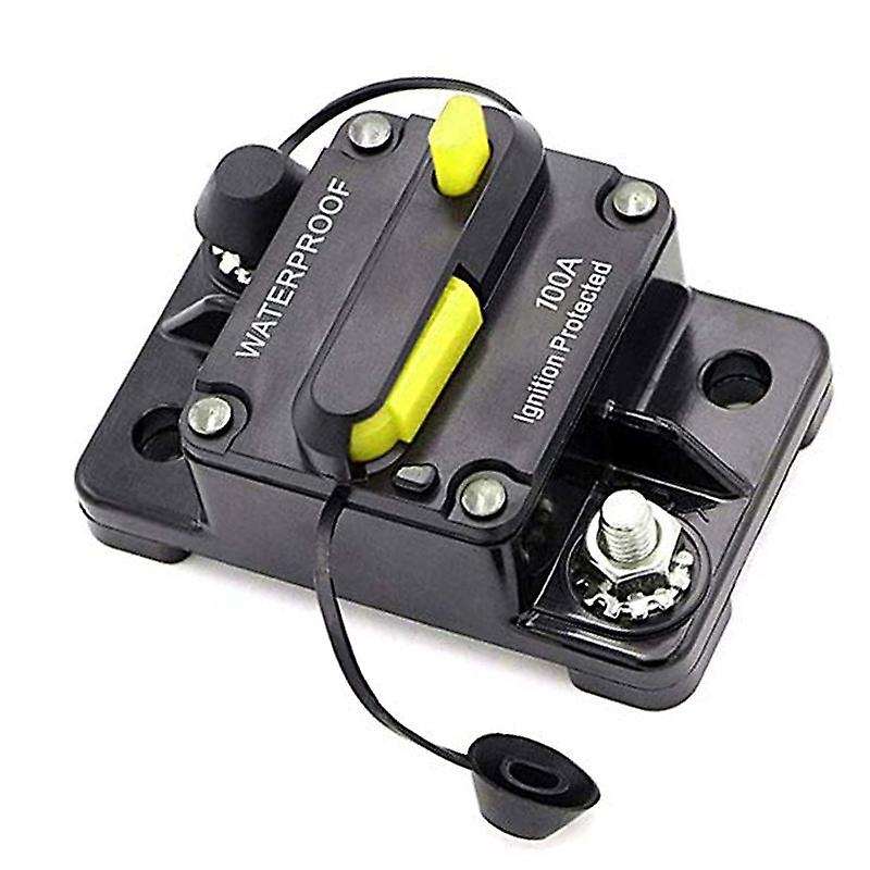 100a Car Circuit Breaker 12v-48v Waterproof Circuit Breaker Circuit Breaker with Manual Reset Fuse