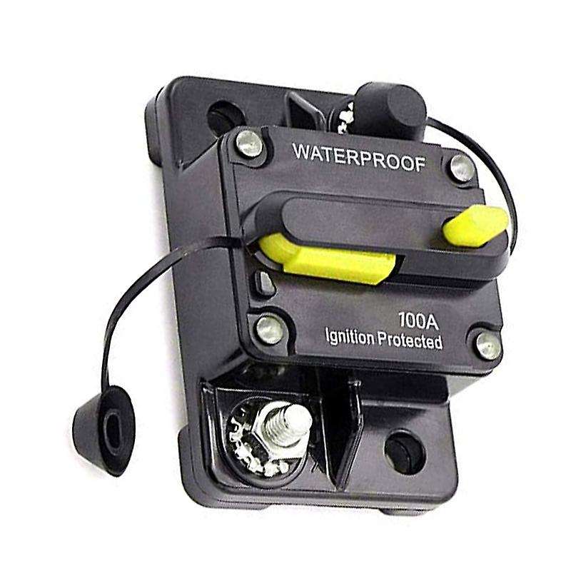 100a Car Circuit Breaker 12v-48v Waterproof Circuit Breaker Circuit Breaker with Manual Reset Fuse