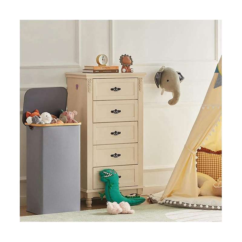 100l Laundry Basket with Lid, Clothes Hampers for Laundry with Bamboo Handles and A Removable Laund