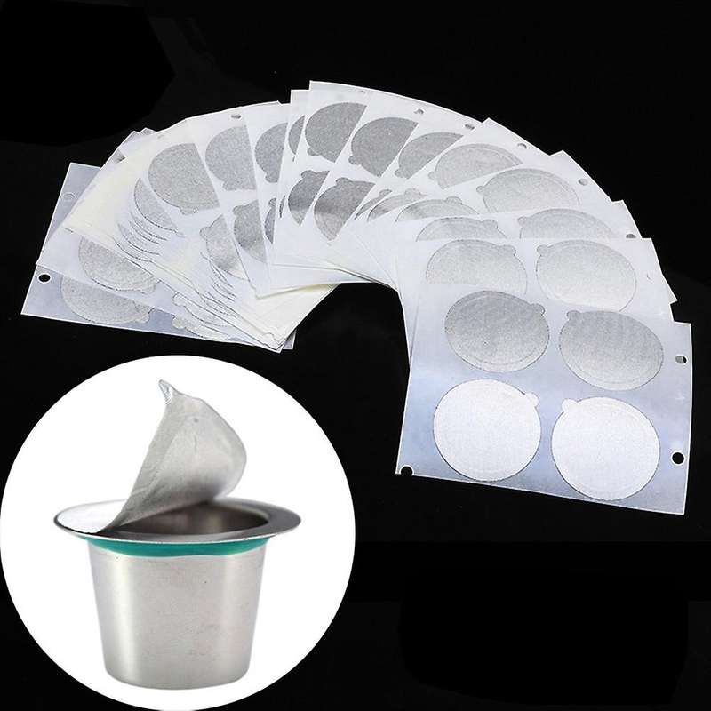 100pcs 37mm Aluminum Foil Lids Seals Foil Lids Compatible Nespresso Capsules