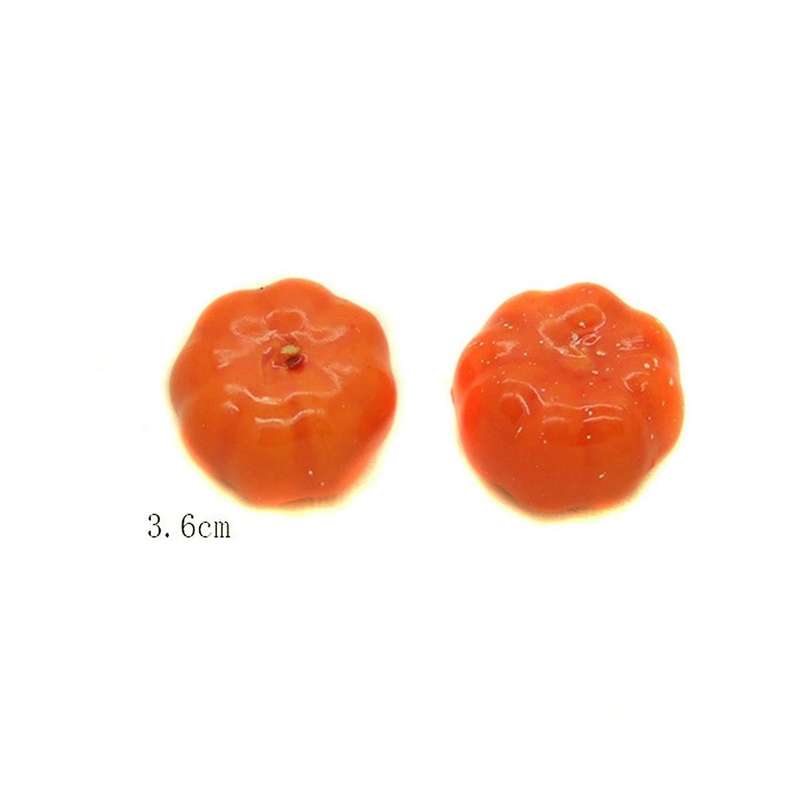 100pcs 3.5cm Mini Faux Pumpkin Foam Pumpkins Diy Thanksgiving Halloween Party Decoration Props