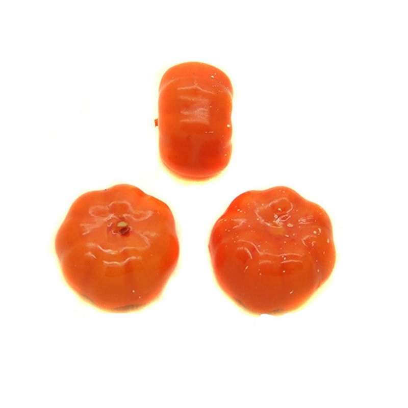 100pcs 3.5cm Mini Faux Pumpkin Foam Pumpkins Diy Thanksgiving Halloween Party Decoration Props