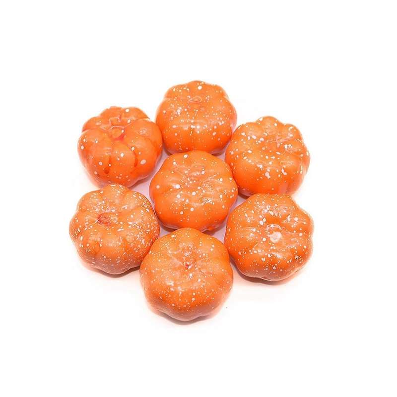 100pcs 3.5cm Mini Faux Pumpkin Foam Pumpkins Diy Thanksgiving Halloween Party Decoration Props