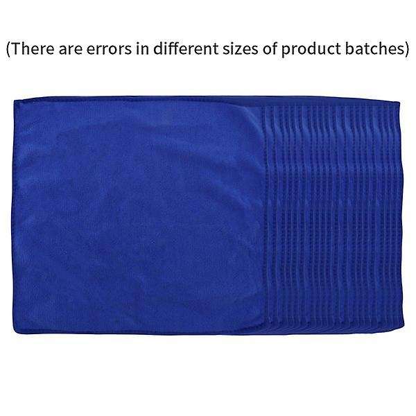 100pcs Absorbent Microfiber Towel Car Kitchen Washing Clean Wash Cloth Towel Blue