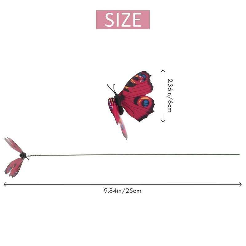 100Pcs Bunch of Butterflies Garden Yard Planter Colorful Butterfly Stakes Garden Decoration Flower P