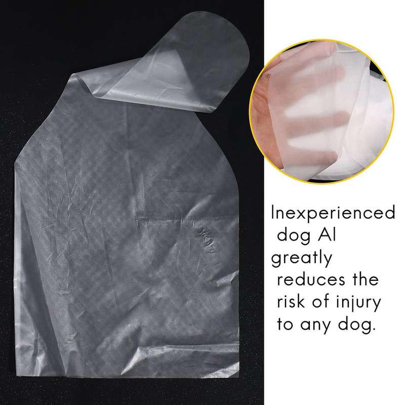 100Pcs Canine Semen Collection Bag Sleeves Dog Artificial Insemination Sheaths