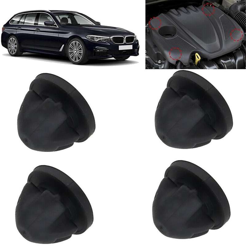 100pcs Car Engine Cover Rubber Mount Grommet Bump Stop 11127614138 for 1 2 3 4 5 6 7 Series Hood Bum