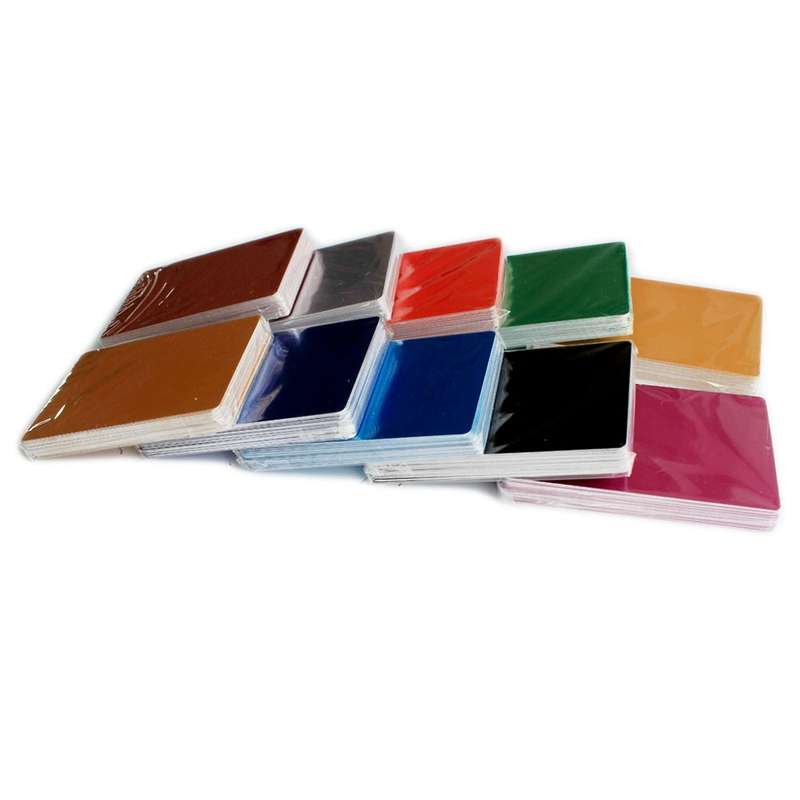 100PCS Color Aluminum Alloy Card Engraving Metal Business Visit Business Card 0.2mm Thick
