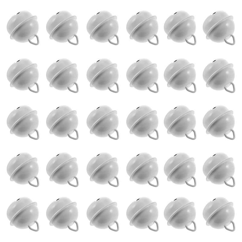 100Pcs Christmas Craft Bell Xmas Bell Pendant Metal Round Jingle Bells Iron Opening Bell Mini Jingle