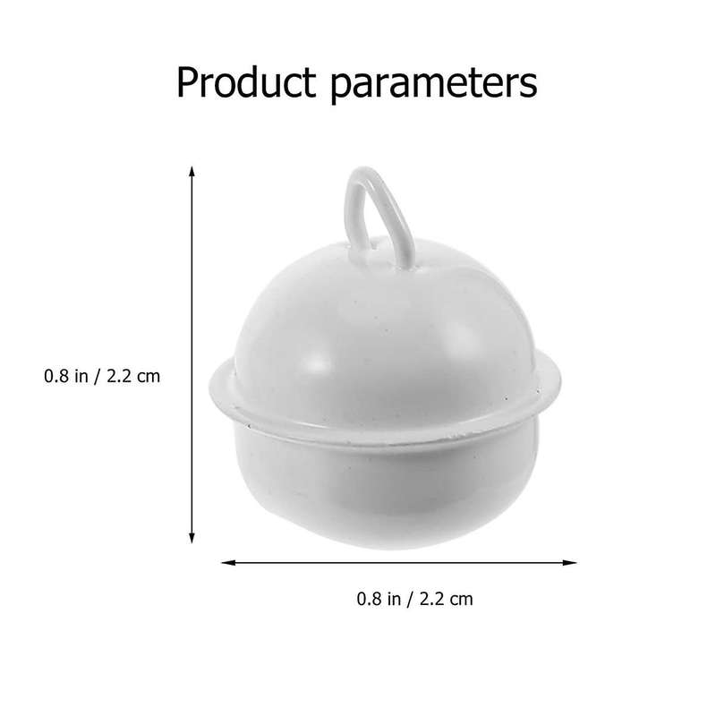 100pcs Christmas Craft Bell Xmas Bell Pendant Metal Round Jingle Bells Iron Opening Bell Mini Jingl