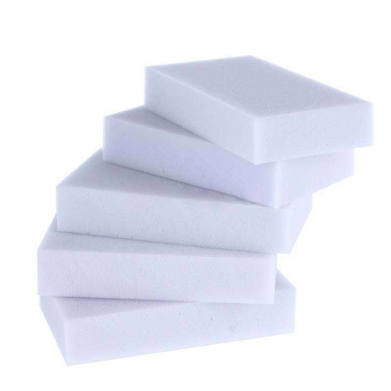 100pcs Eraser Melamine Foam Cleaner Sponge Multi-Functional Soft White
