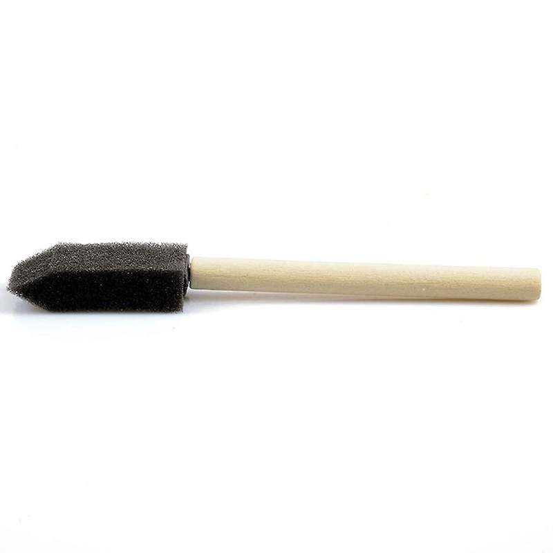 100pcs Foam Brush,sponge Wood Handle Paint Brush,foam Paint Brushes,1inch Foam Brush Painting Set F