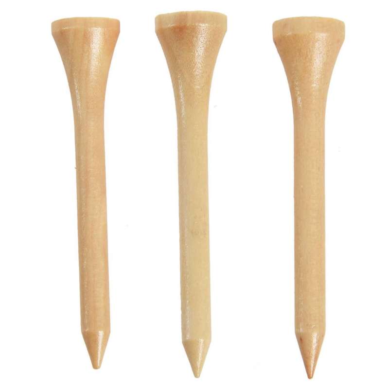 100pcs Golf Ball Tee Wood T Ball Ball Pin Nail Ball with Wooden Ball Nail Round Round Ball Nail 54m