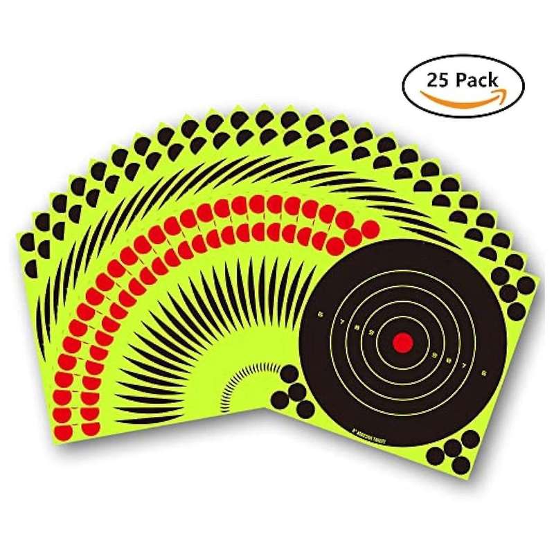 100pcs Fluorescent Green Target Stickers Bow and Stickers