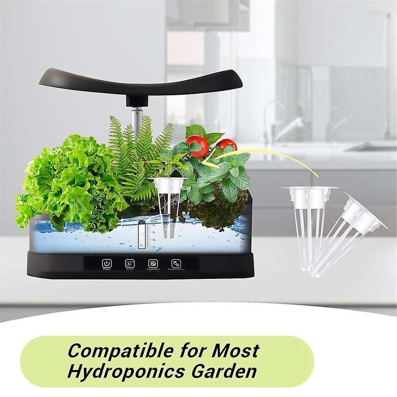100pcs Grow Baskets, Hydroponic Seed Pods Baskets Replacement Compatible Hydroponic with 100 Pcs Pla