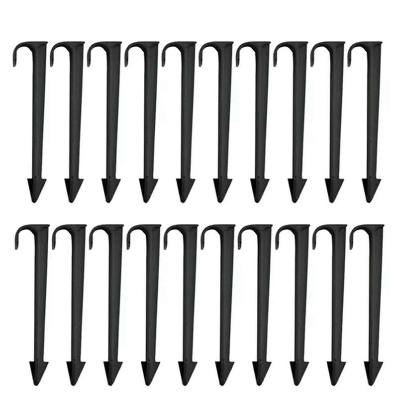 100pcs Ground Rod Fixed Rods, Garden Irrigation Hose Anchors, Fixed Pile Pipe Brackets, Pipe Bracket