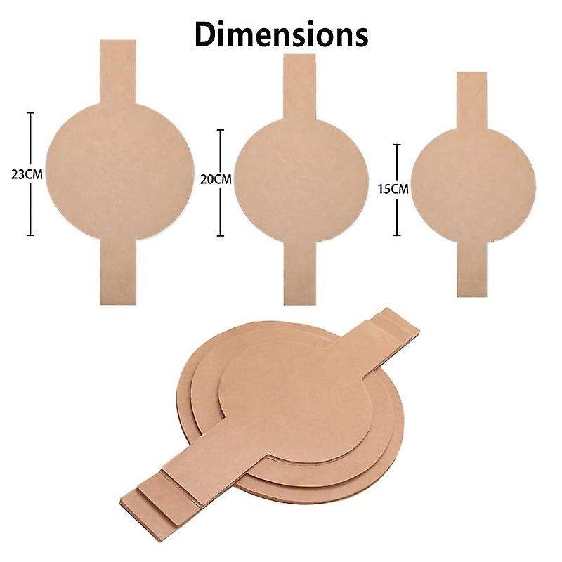 100pcs Precut Circle Cake Pan Liners Round Non-stick Parchment Paper with Lift Tabs for Baking Brow