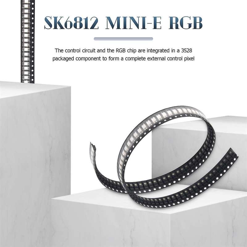 100PCS SK6812 MINI-E RGB (Similar WS2812B) SK6812 3228 SMD Pixels LED Chip Individually Addressable