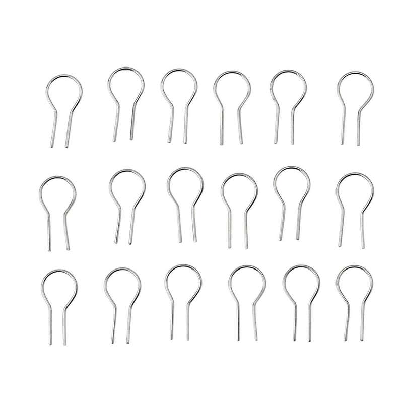 100pcs R-shaped Hanging Burning Needle for Kiln, Glass Fusing & Ceramic,make Diy Pendant Ornament W
