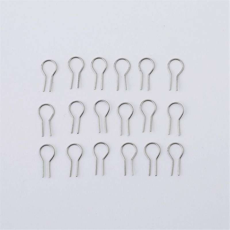 100pcs R-shaped Hanging Burning Needle for Kiln, Glass Fusing & Ceramic,make Diy Pendant Ornament W