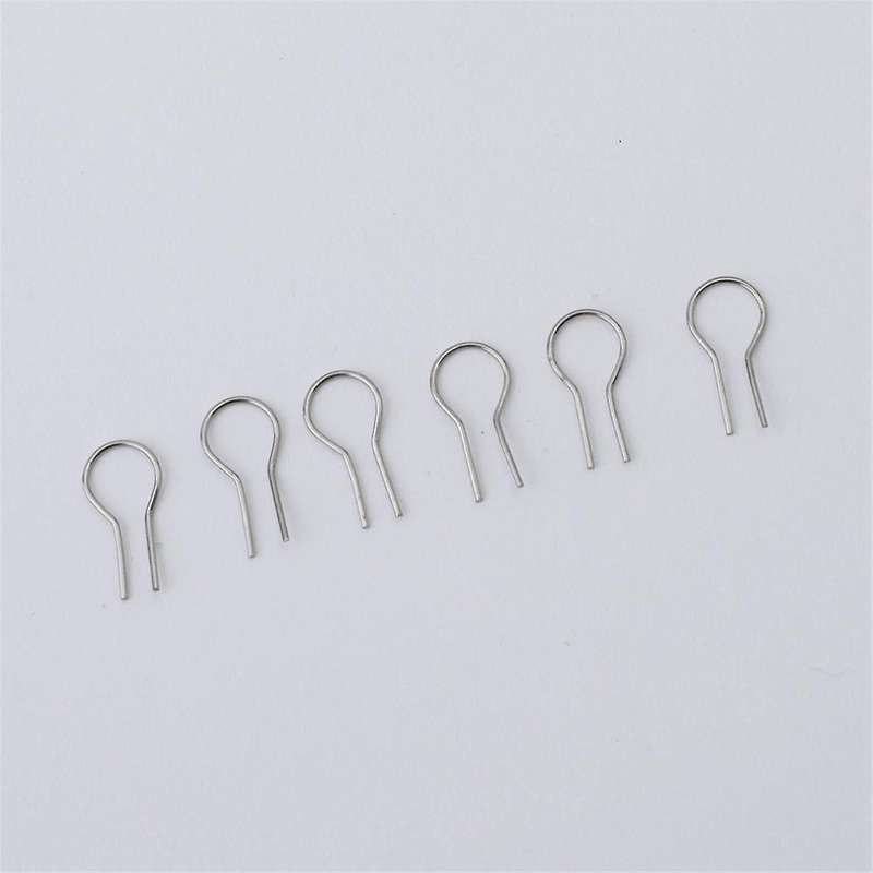 100pcs R-shaped Hanging Burning Needle for Kiln, Glass Fusing & Ceramic,make Diy Pendant Ornament W