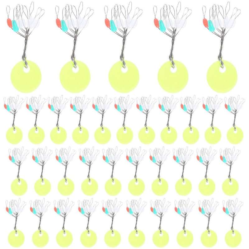 100Pcs Rubber Space Beans Oval Stopper Fishing Spinner Bait Fish Sport Tool Handmade Cake Chocolate