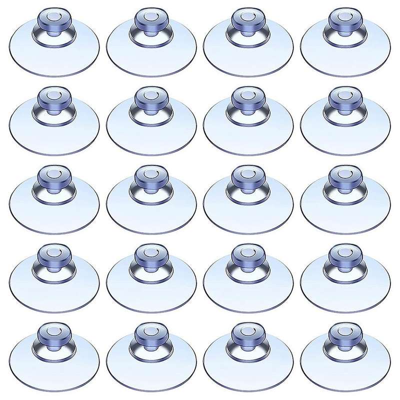 100Pcs Transparent Suction Cups, Plastic Suction Cups, Pads without Hooks for Outdoor, Kitchen,Bathr
