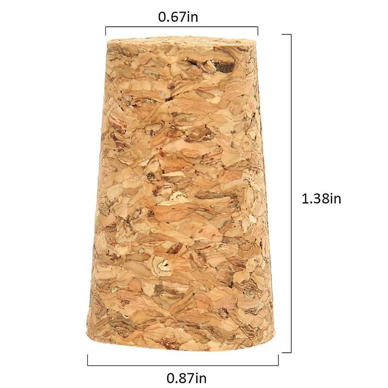 100Pcs Tapered Wine Cork Reusable Wood Corks Creative Portable Sealing Wine Stopper Wine Bottle Cov