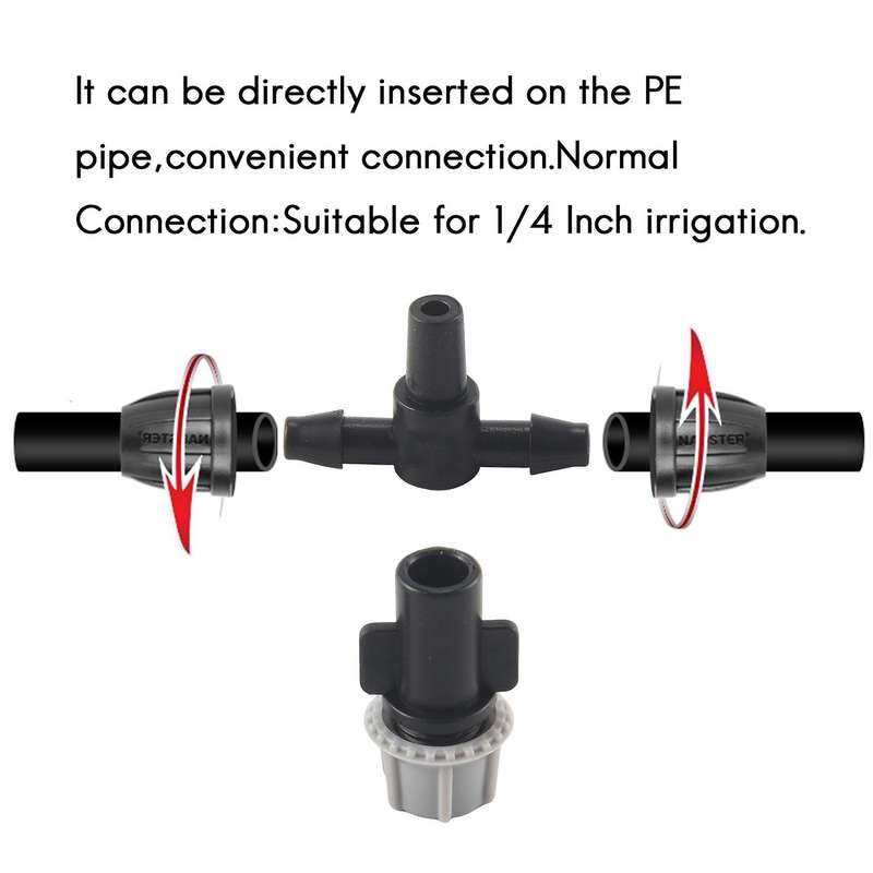 100Pcs(50 Pairs)Garden Irrigation Kit Adjustable Atomization Kit