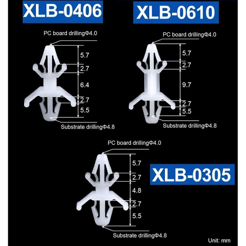 100pcs Xlb Type Nylon Pc Board Isolation Column Pcb Computer Spacer Double-head Spacing Column Supp