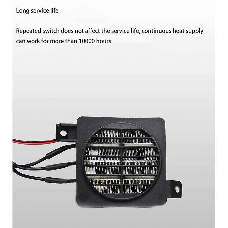 100W 12V Heater DC Fan Thermostatic Egg Incubator Heater PTC Fan Heater Heating Elements Electric He