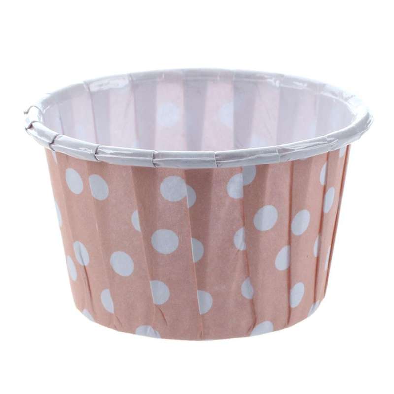 100x Cupcake Wrapper Paper Cake Case Baking Cups Liner Muffin Pink