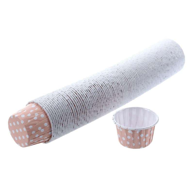 100x Cupcake Wrapper Paper Cake Case Baking Cups Liner Muffin Pink