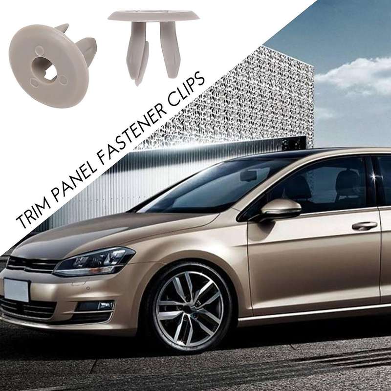 100x for T4 T5 Transporter Eurovan Dark Trim Panel Lining Clips