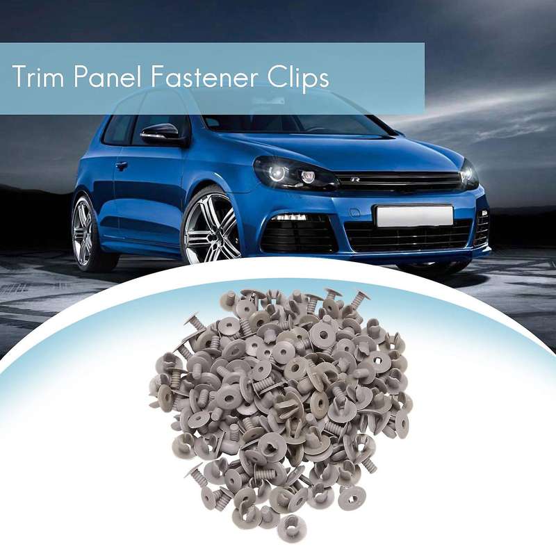 100x for T4 T5 Transporter Eurovan Dark Trim Panel Lining Clips