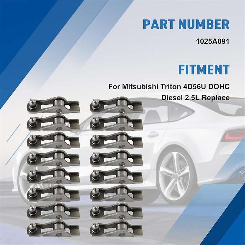 1025A091 Rocker Arm Kit for L200 Triton 4D56U DOHC 2.5L Engine Replacement , Valve Rocker Arm, 16 P