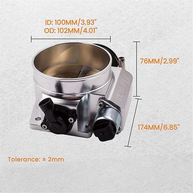 102mm Aluminum 4 Bolt Throttle Body for Gen III LS1 LS6 LS7 LSX