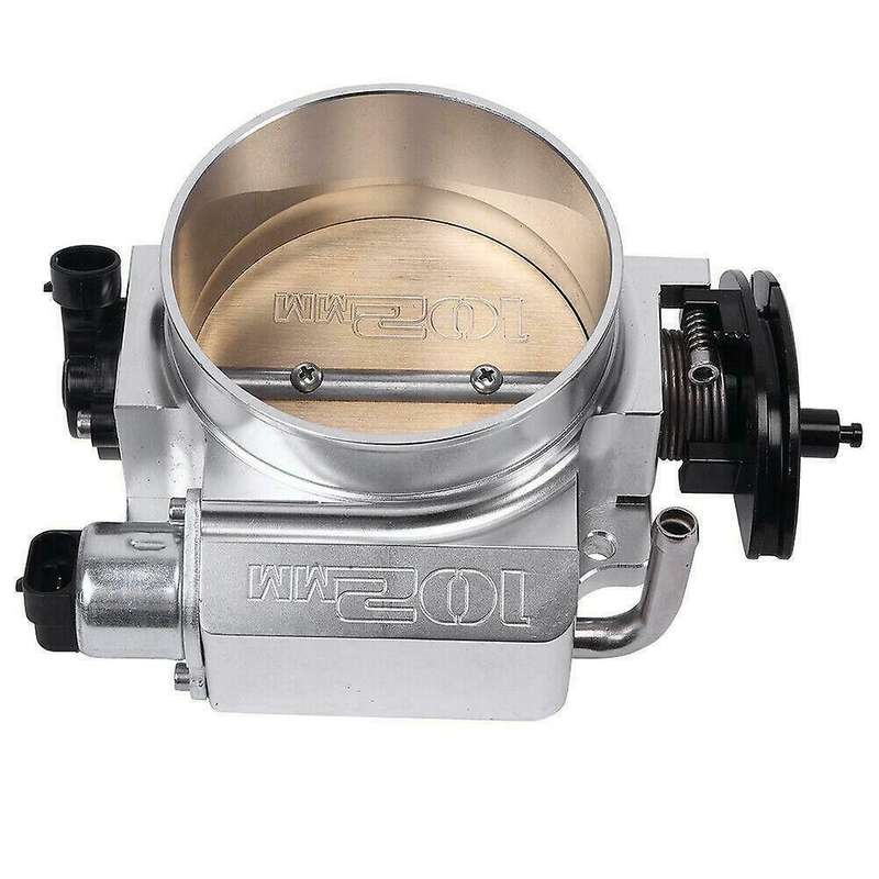 102mm Throttle Body + IAC for Gen III LSX LS1,2,3,6,7 4 Bolt Cable