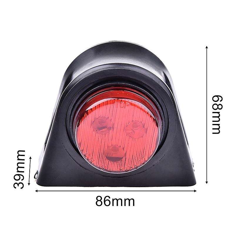 10-30V Car Truck Led Side Marker Light Double Side Indicator Lamps Red White for Trailer Lorry Van
