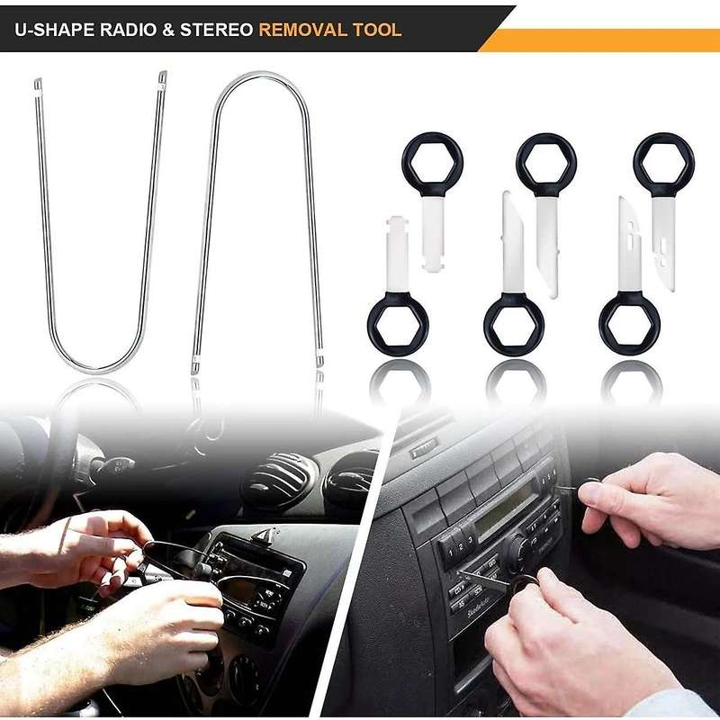 102Pcs Car Audio Disassembly Tool Interior Door Clip Panel Trim Dashboard Removal Tool Modification