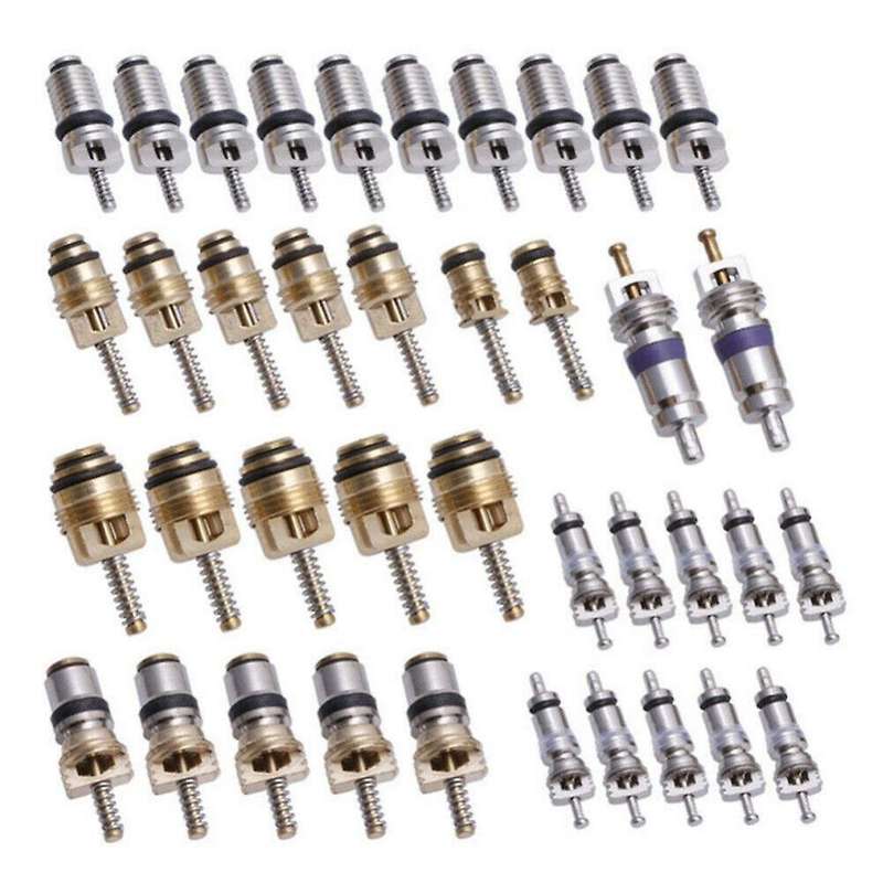 103PCS Universal AC R12 & R134A Air Conditioning Valve Core Remover Installer Tool Kit with 2 Remova