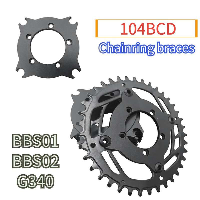 104BCD Chainring Spider Converter for for BBS01 BBS02 G340 Replacement Chainring Adapter Ebike Parts