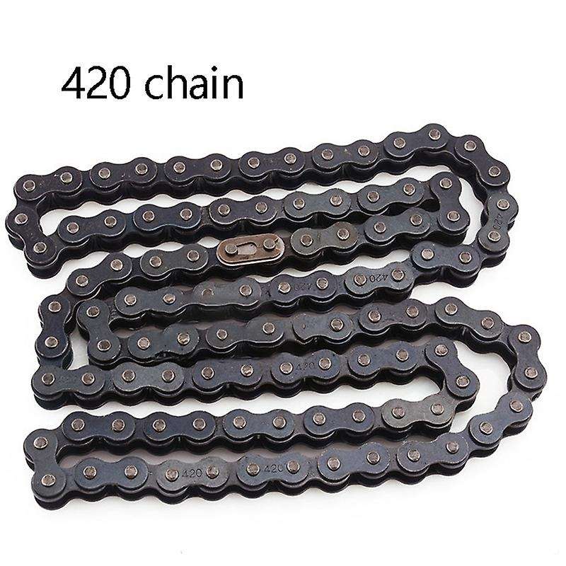 104-Link Chain Motocross Chain 420 Sprocket Chain ATV Set Chain Link Drive Chain for Motorcycle Moto