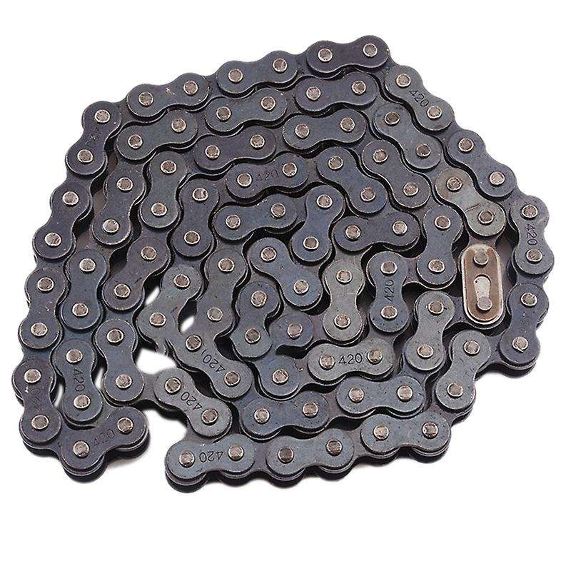 104-Link Chain Motocross Chain 420 Sprocket Chain ATV Set Chain Link Drive Chain for Motorcycle Moto