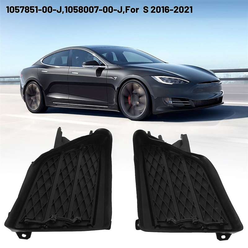 1057851-00-j/1058007-00-j Front Fog Light Frame Active Louver Grille (left & Right) for Model S 201