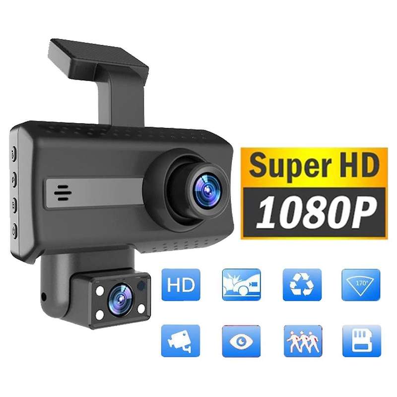 1080p Hd Car Dash Camera Car Dvr Driving Recorder, 3.0 Inch Ips Screen Dashboard Camera, Parking Mo