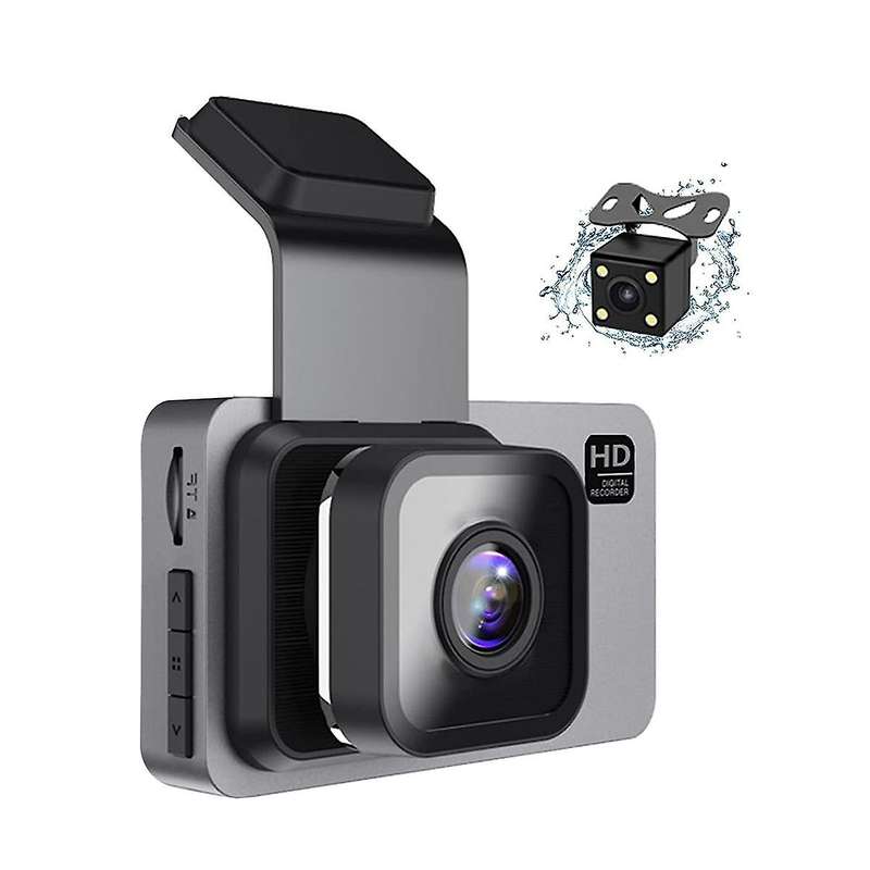 1080p Hd Car Dash Camera,front and Rear Wifi Dash Cam with 3inch Ips Screen,night Vision,parking Mon